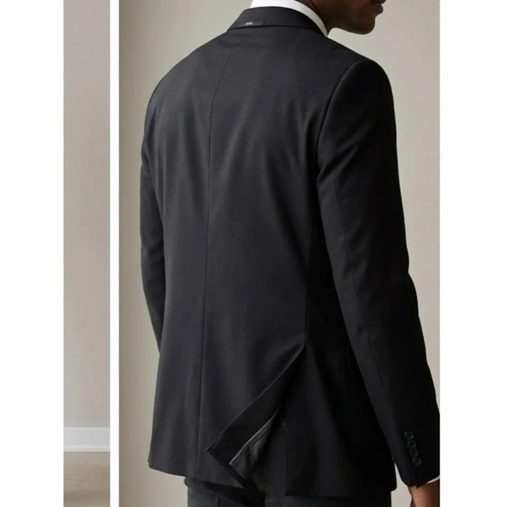 ASOS Men's Single Breasted Suit Jacket Classic Black Blazer Coat Size 38R